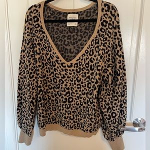 Abercrombie cheetah print sweater